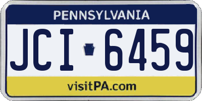 PA license plate JCI6459