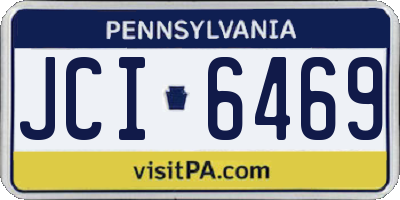 PA license plate JCI6469