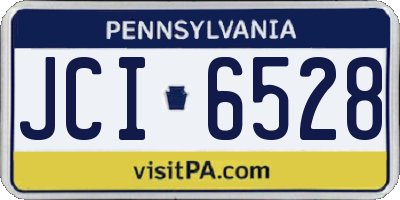 PA license plate JCI6528