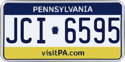 PA license plate JCI6595