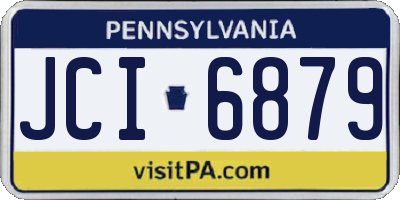 PA license plate JCI6879