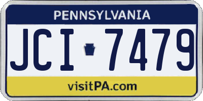 PA license plate JCI7479