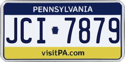 PA license plate JCI7879