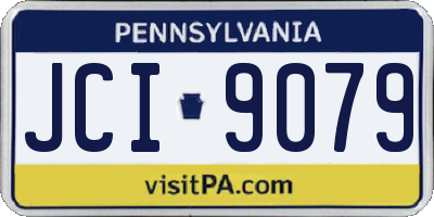 PA license plate JCI9079