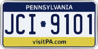 PA license plate JCI9101