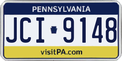 PA license plate JCI9148
