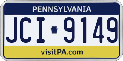 PA license plate JCI9149