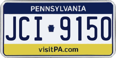 PA license plate JCI9150