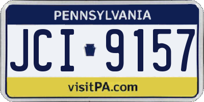 PA license plate JCI9157