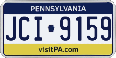 PA license plate JCI9159