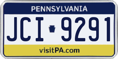 PA license plate JCI9291
