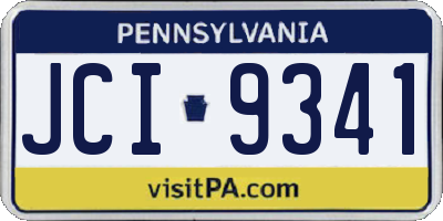 PA license plate JCI9341