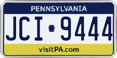 PA license plate JCI9444