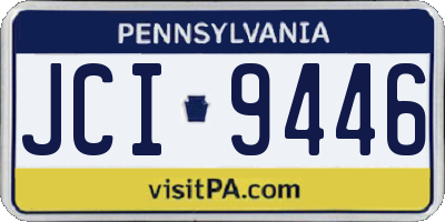 PA license plate JCI9446