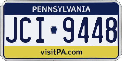 PA license plate JCI9448