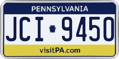 PA license plate JCI9450