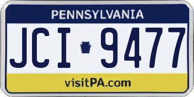 PA license plate JCI9477