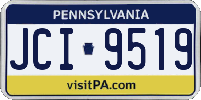 PA license plate JCI9519