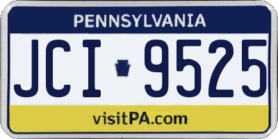 PA license plate JCI9525