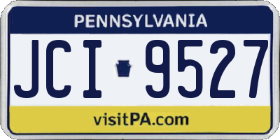 PA license plate JCI9527