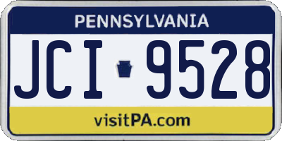 PA license plate JCI9528