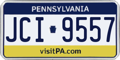 PA license plate JCI9557