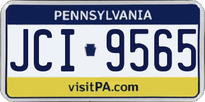 PA license plate JCI9565