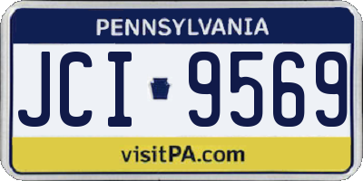 PA license plate JCI9569