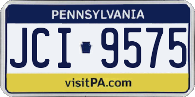 PA license plate JCI9575