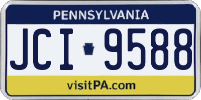 PA license plate JCI9588