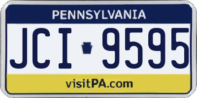 PA license plate JCI9595