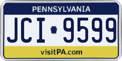 PA license plate JCI9599
