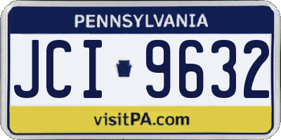 PA license plate JCI9632
