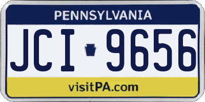 PA license plate JCI9656
