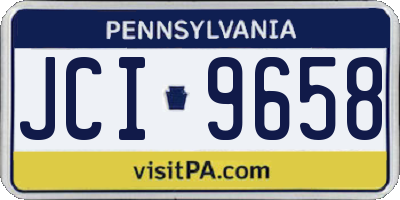 PA license plate JCI9658