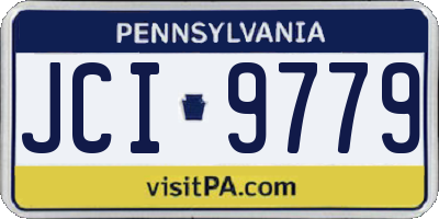 PA license plate JCI9779