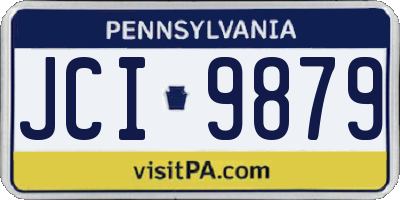 PA license plate JCI9879