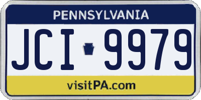 PA license plate JCI9979