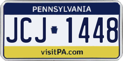 PA license plate JCJ1448