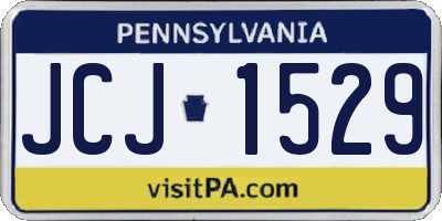 PA license plate JCJ1529