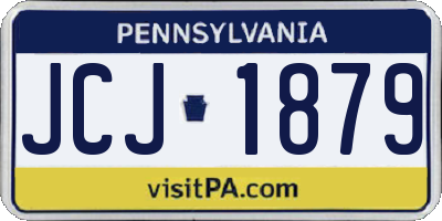 PA license plate JCJ1879