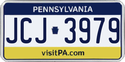 PA license plate JCJ3979