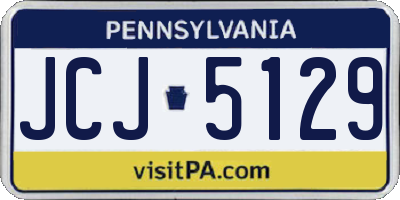 PA license plate JCJ5129