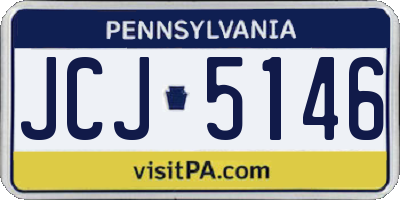 PA license plate JCJ5146