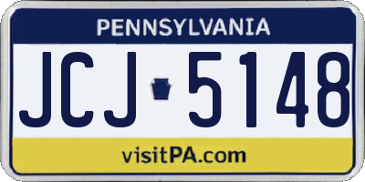 PA license plate JCJ5148
