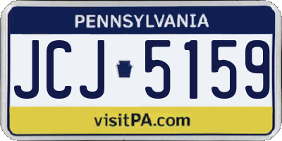 PA license plate JCJ5159