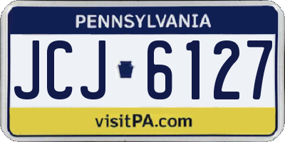 PA license plate JCJ6127