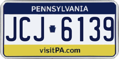 PA license plate JCJ6139