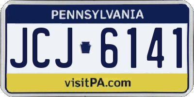PA license plate JCJ6141