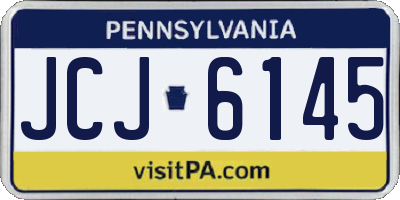 PA license plate JCJ6145